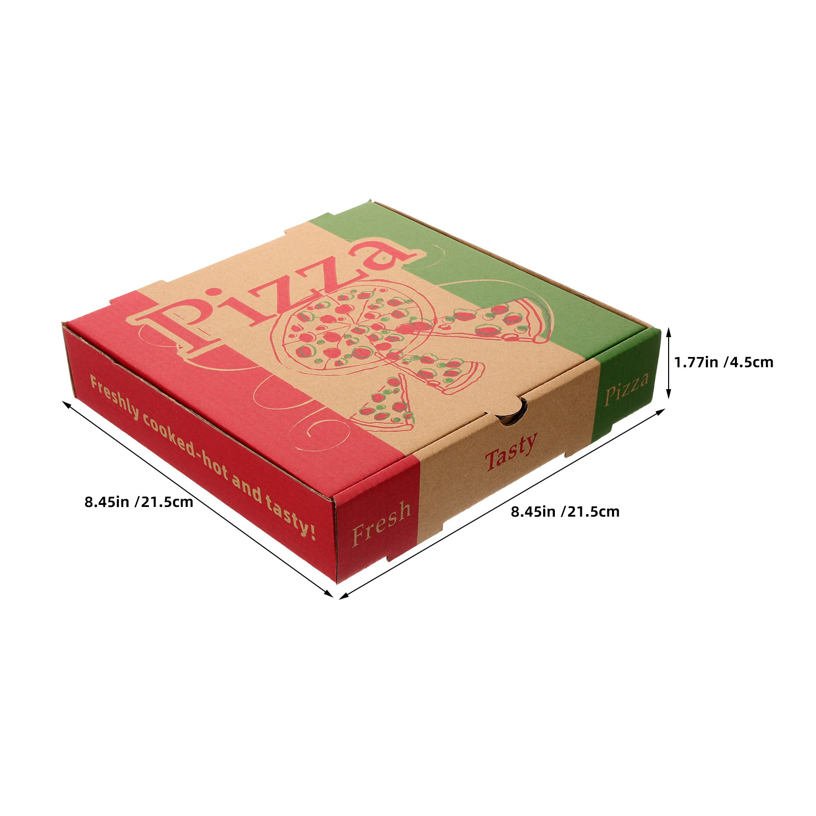 5Pcs 8 Inch Foldable Pizza Sto - Food Storage In Restaurant recension och pris