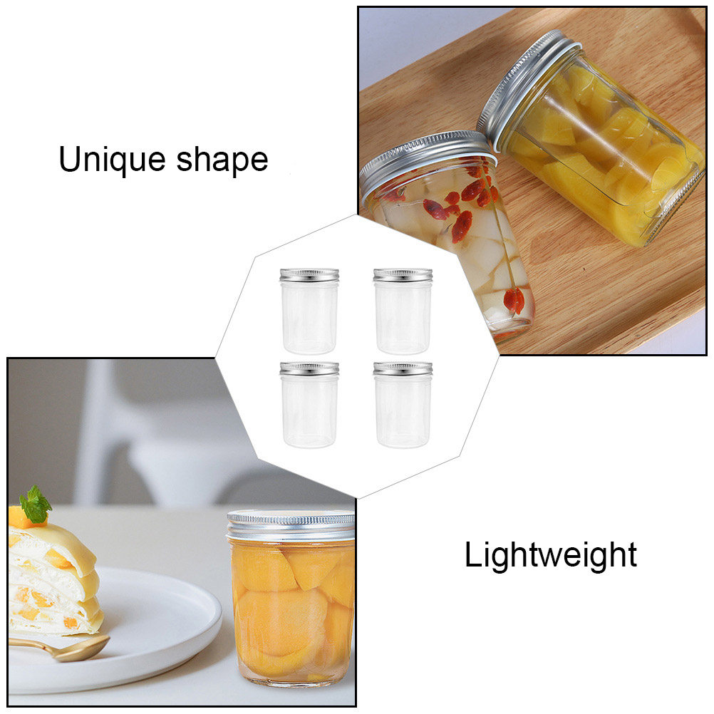4Pcs Jam Canning Jars Glass Se - Food Storage Jar Glass recension och pris
