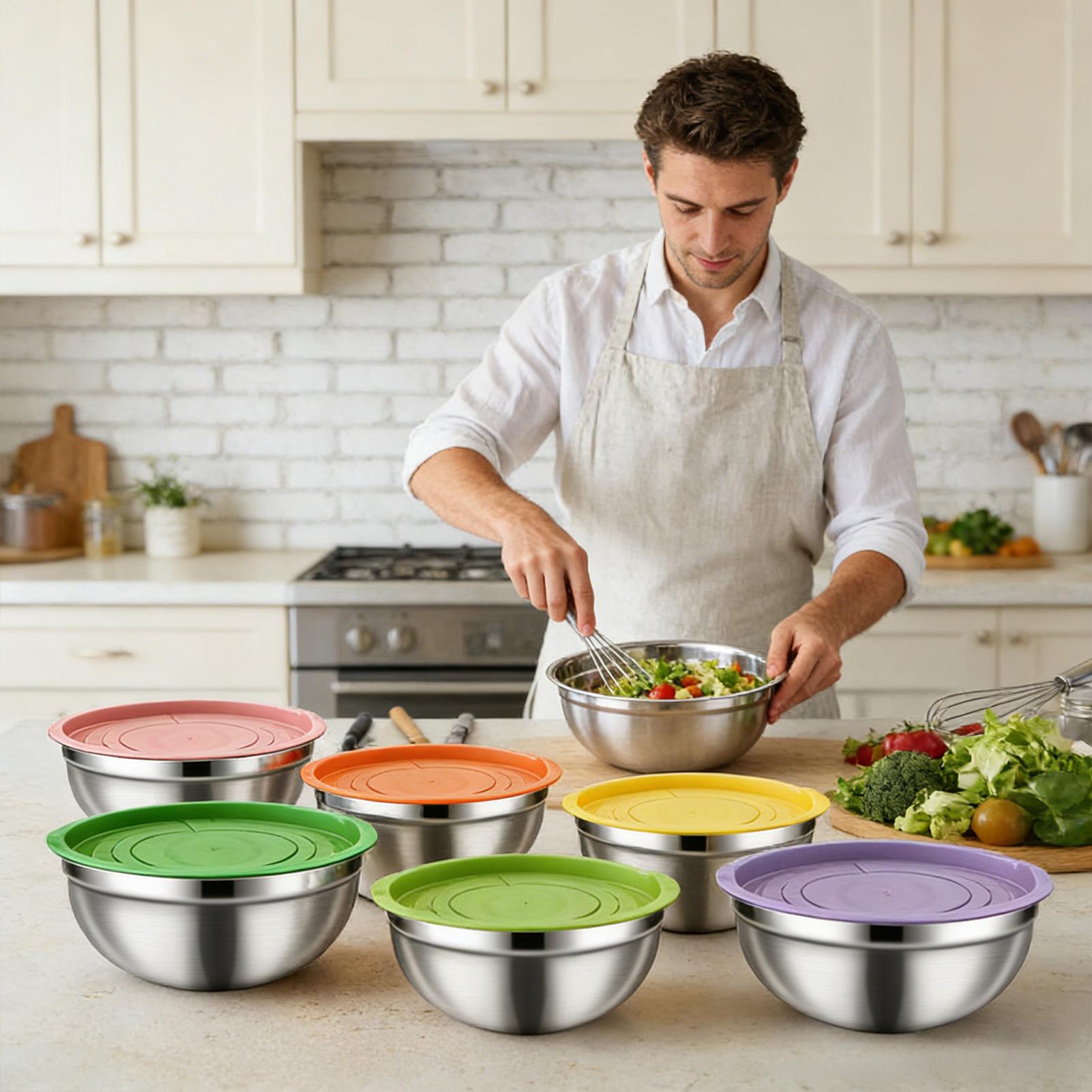 Metal Mixing Bowls Nesting Rou - Food Storage Bowls recension och pris