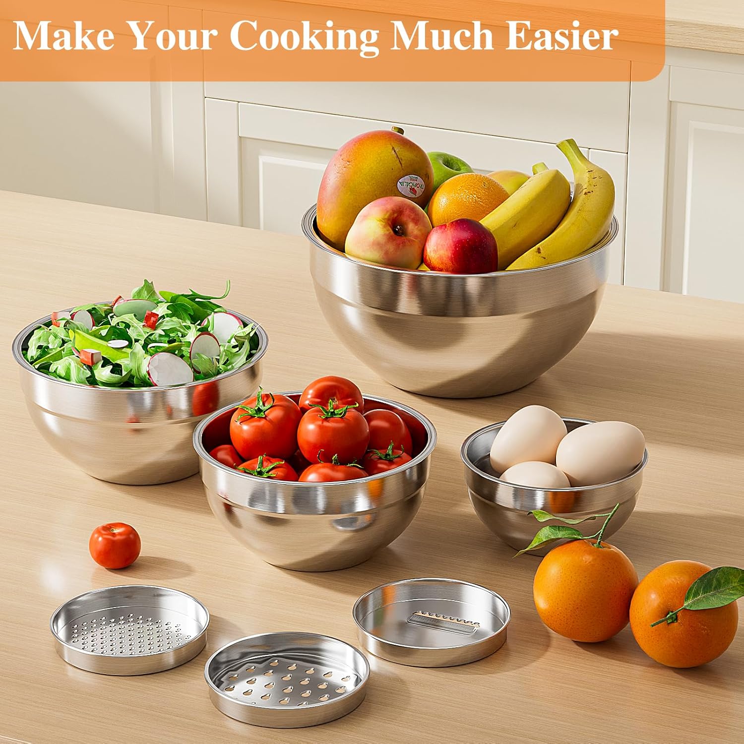 Mixing Bowls with Lids Set 6PC - Food Storage Bowls recension och pris