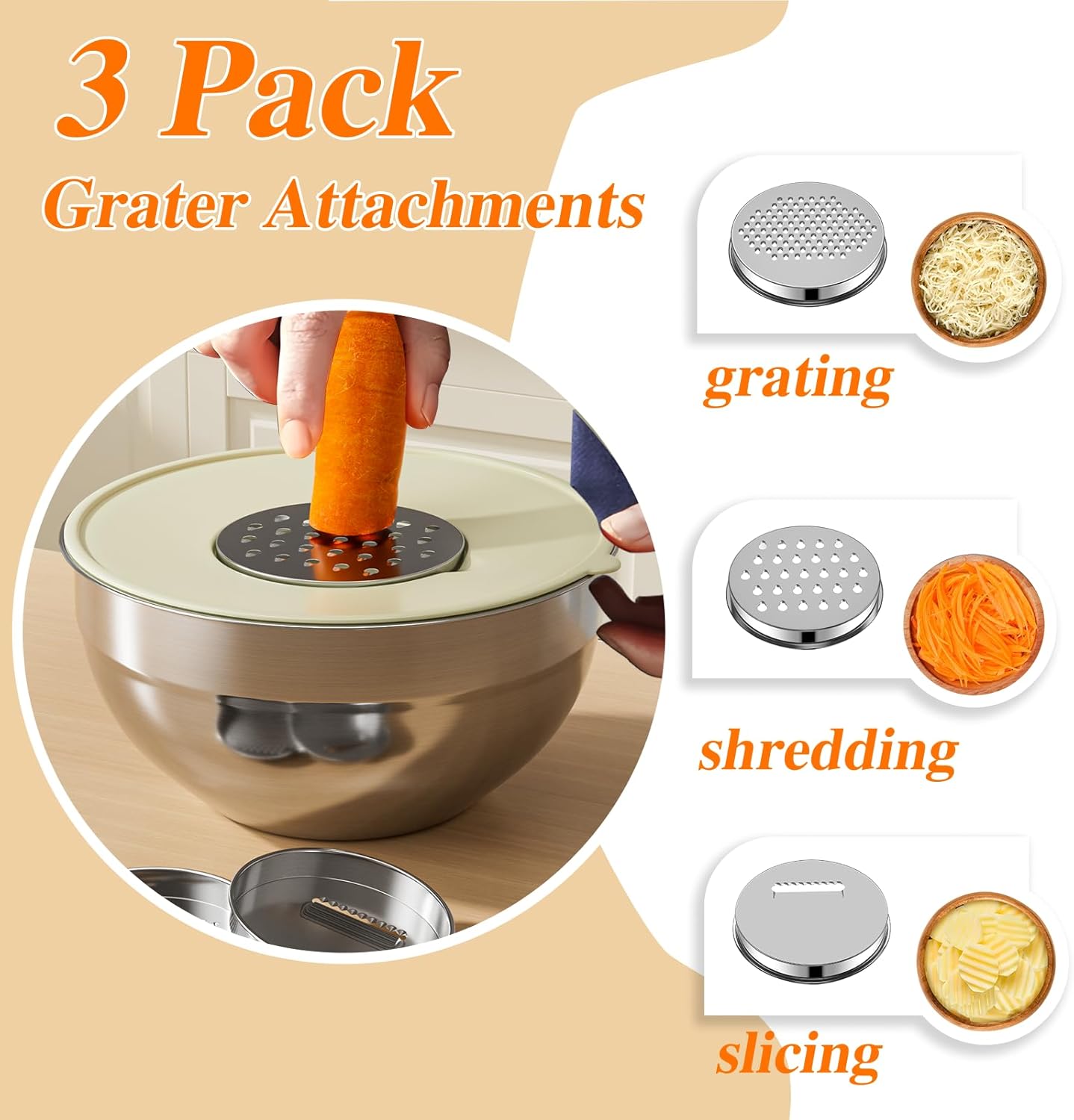 Mixing Bowls with Lids Set 6PC - Food Storage Bowls recension och pris