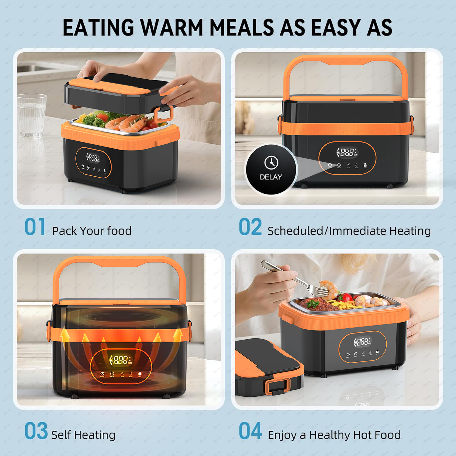 Gison 1.5L Portable Wireless H - Portable Food Warmer recension och pris