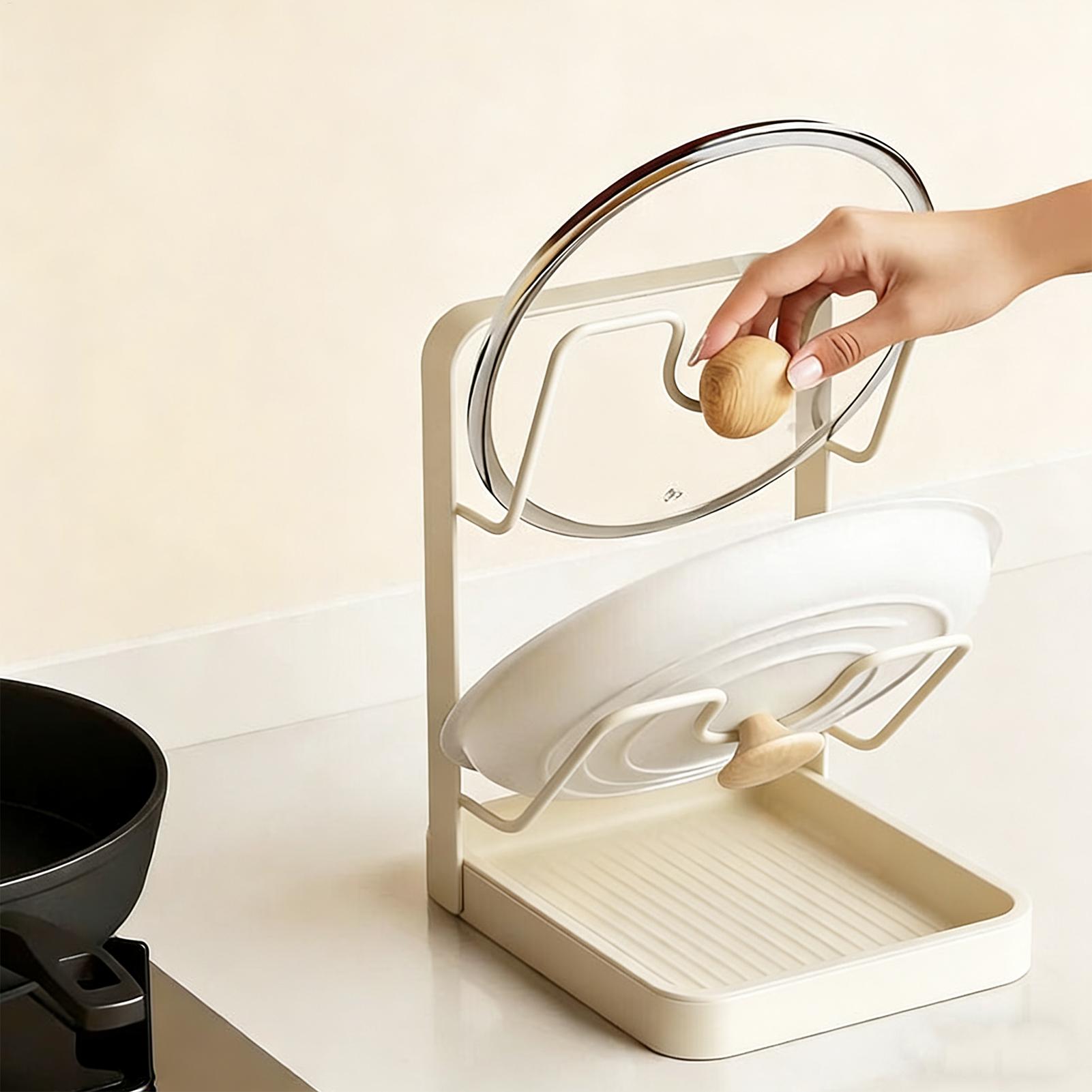 Pot Lid Organizer Anti-Slip Ki - Food Storage Room recension och pris