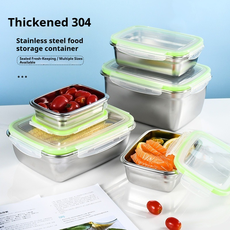 304 Stainless Steel Lunch Box  - Food Storage Box Set recension och pris