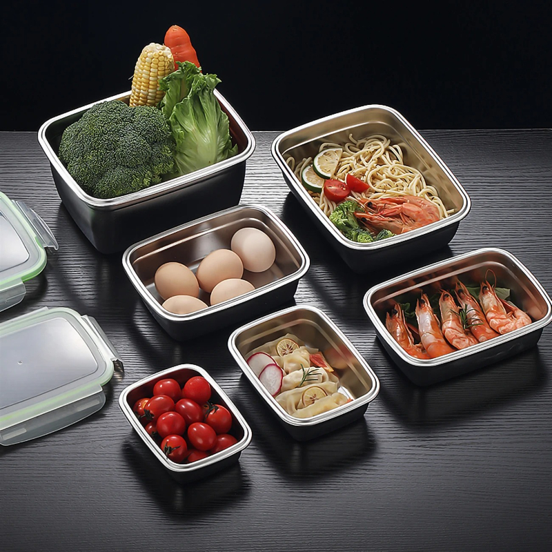 304 Stainless Steel Lunch Box  - Food Storage Box Set recension och pris