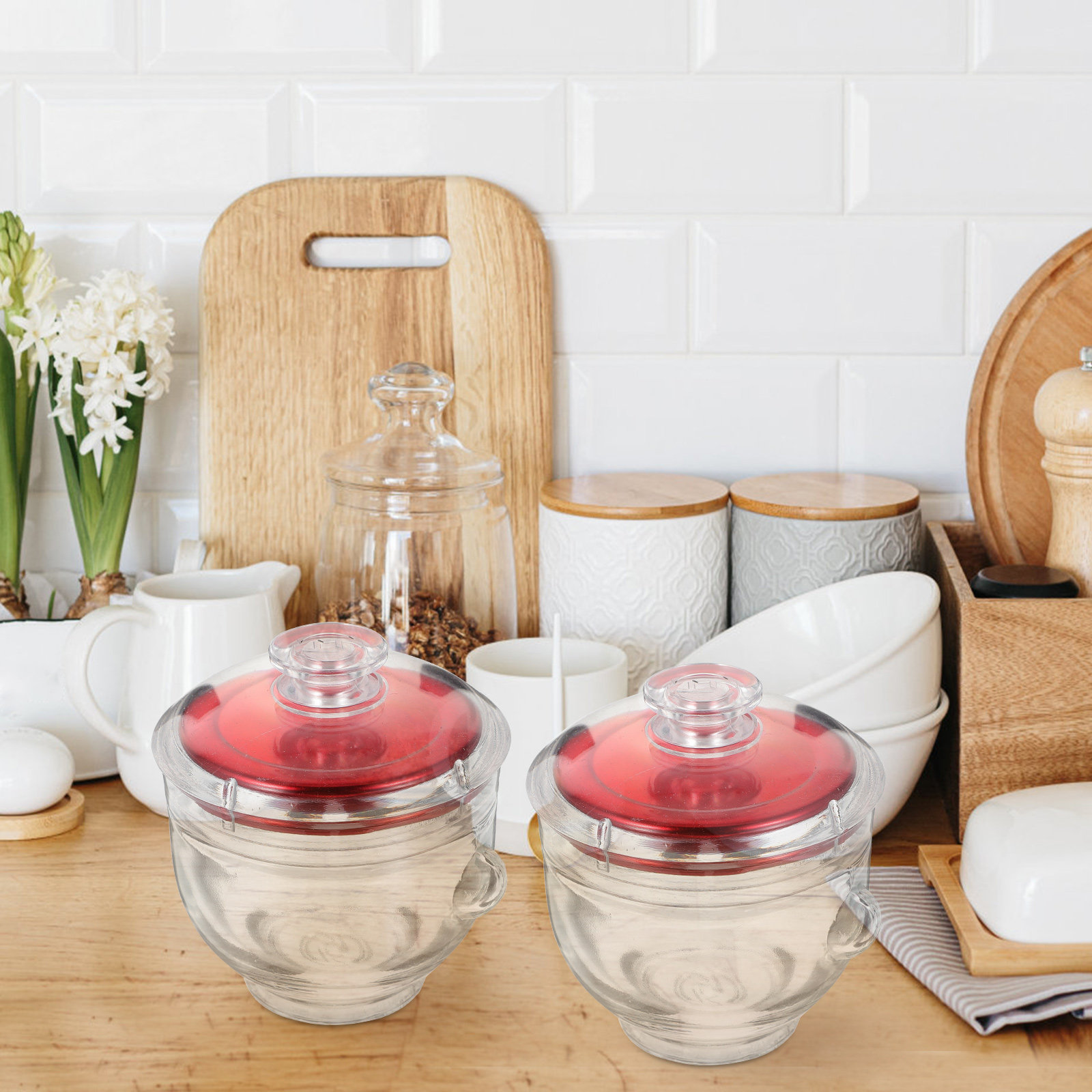 4Pcs Glass Cubilose Bottles Se - Food Storage Jar Glass recension och pris