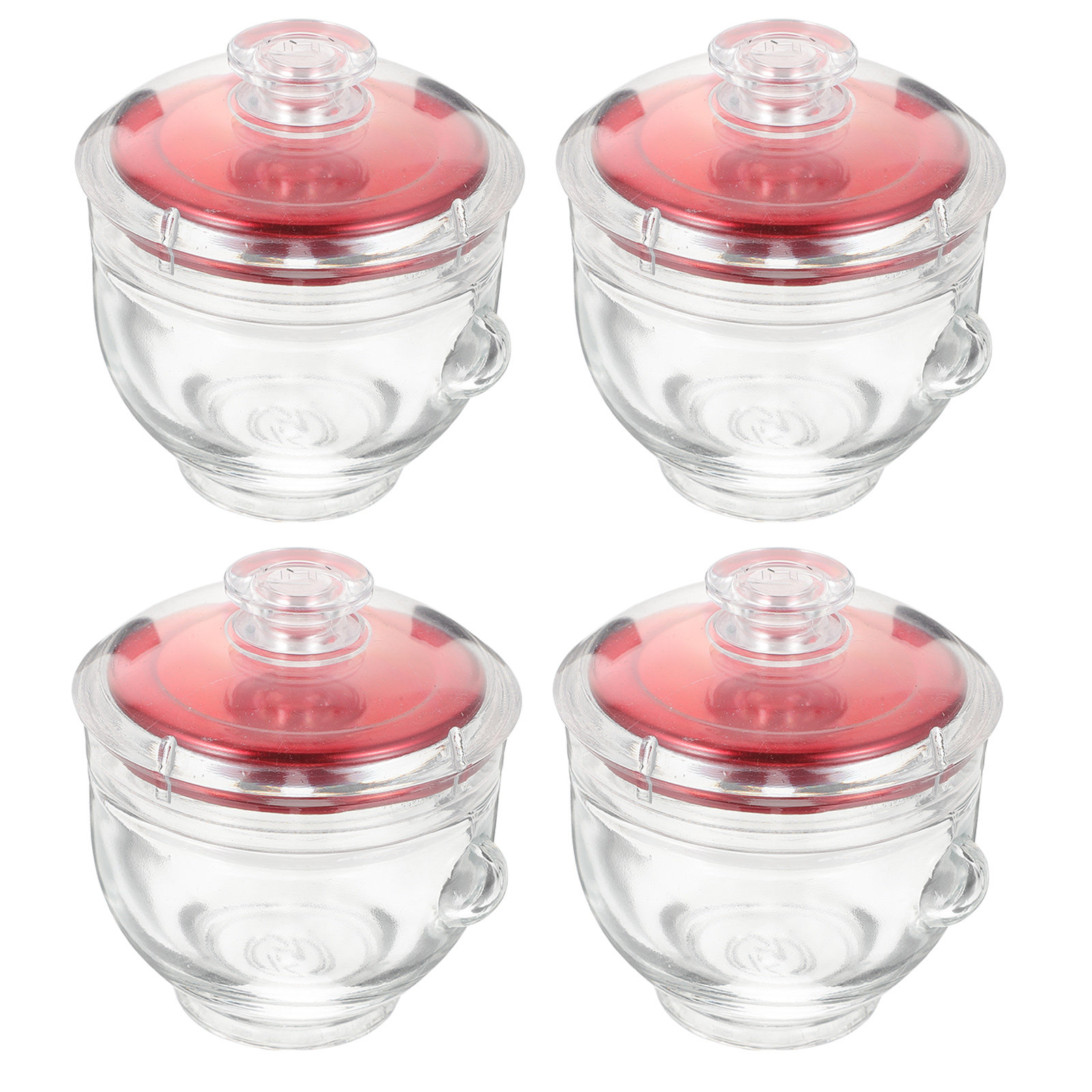 4Pcs Glass Cubilose Bottles Se - Food Storage Jar Glass recension och pris
