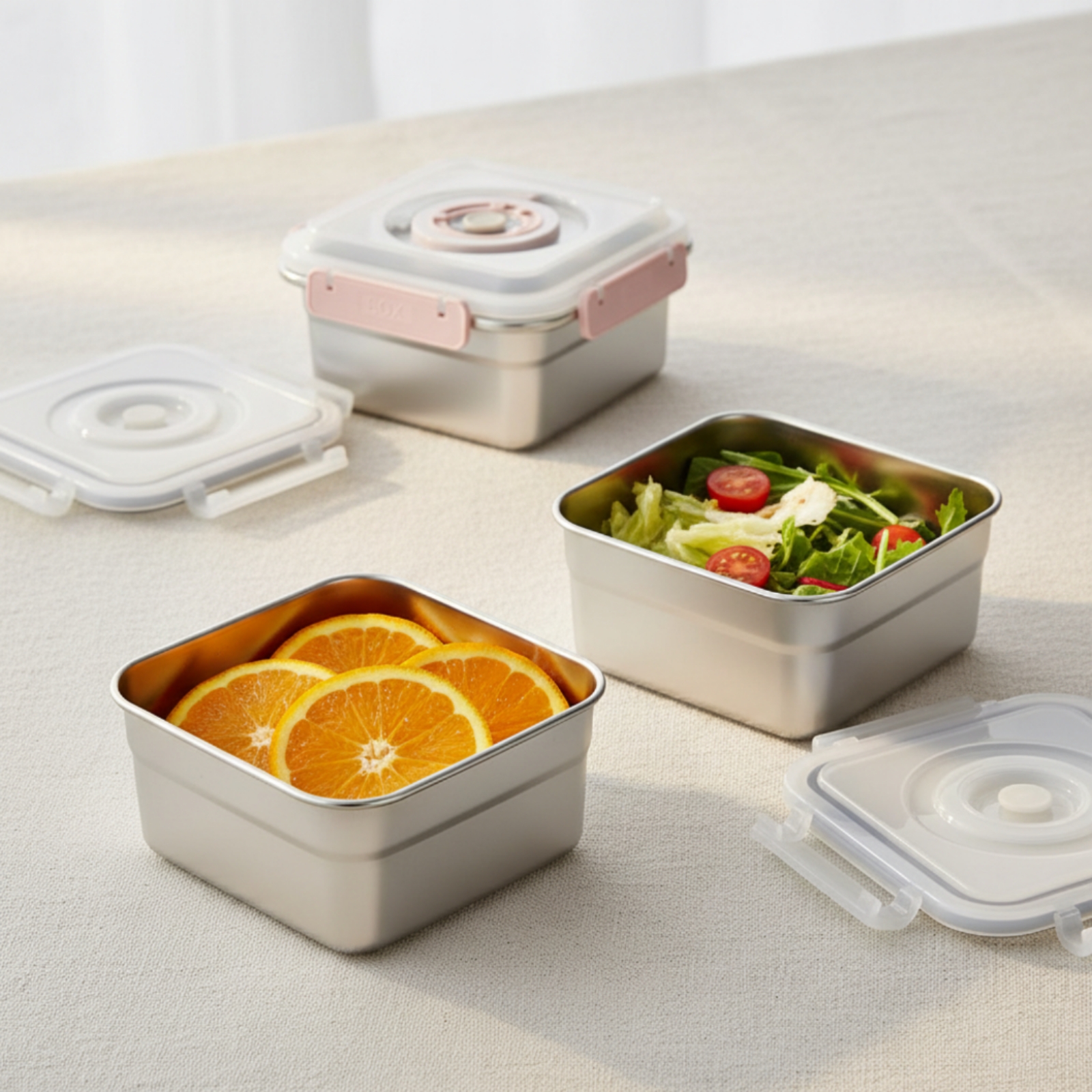 3 Pieces Stainless Steel Food  - Food Storage For Refrigerator recension och pris