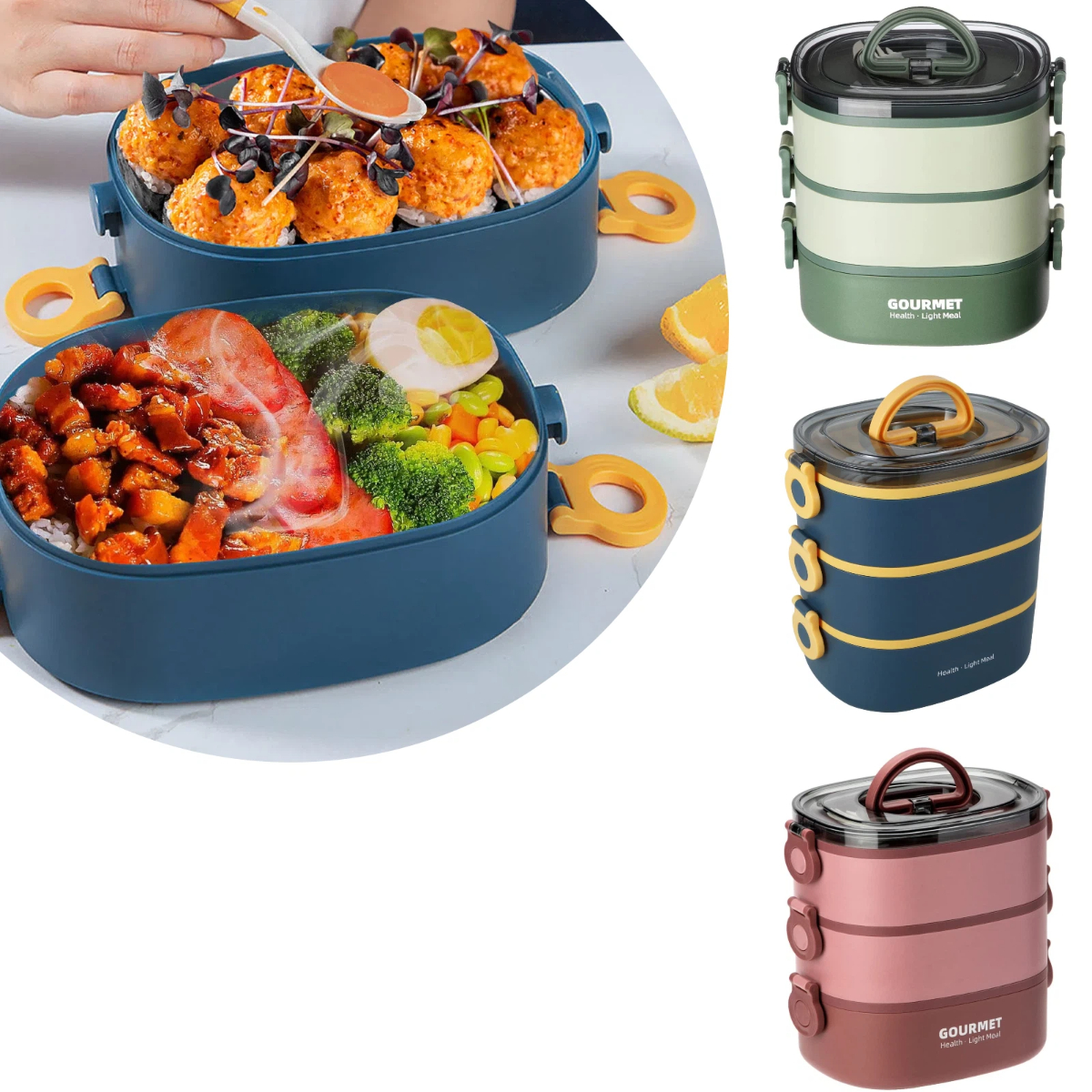 Portable adult lunch box 2000M - Food Storage To Keep Warm recension och pris