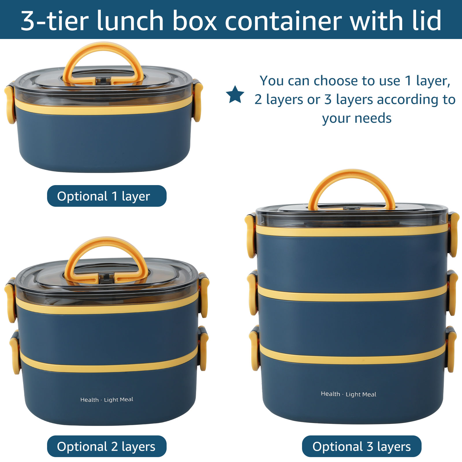 Portable adult lunch box 2000M - Food Storage To Keep Warm recension och pris