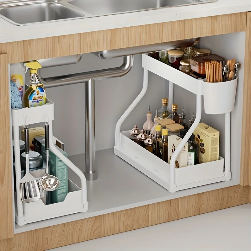 Under Sink Organizer Space Sav - Food Storage Cabinet For Kitchen recension och pris