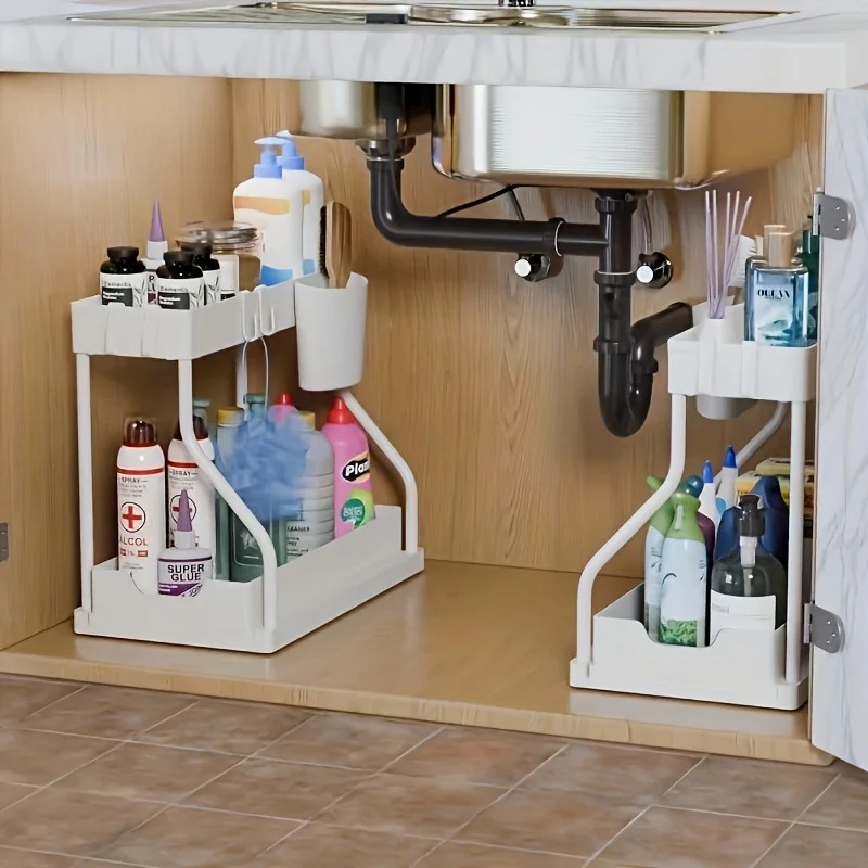 Under Sink Organizer Space Sav - Food Storage Cabinet For Kitchen recension och pris
