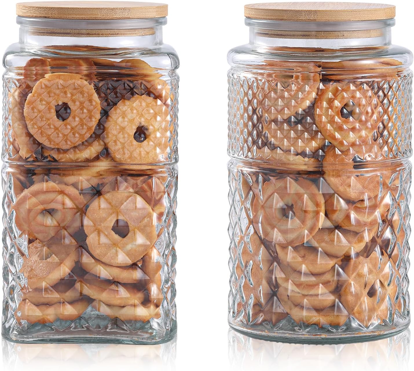 0.7Gallon/2600ml Glass Cookie  - Food Storage Jar Glass recension och pris