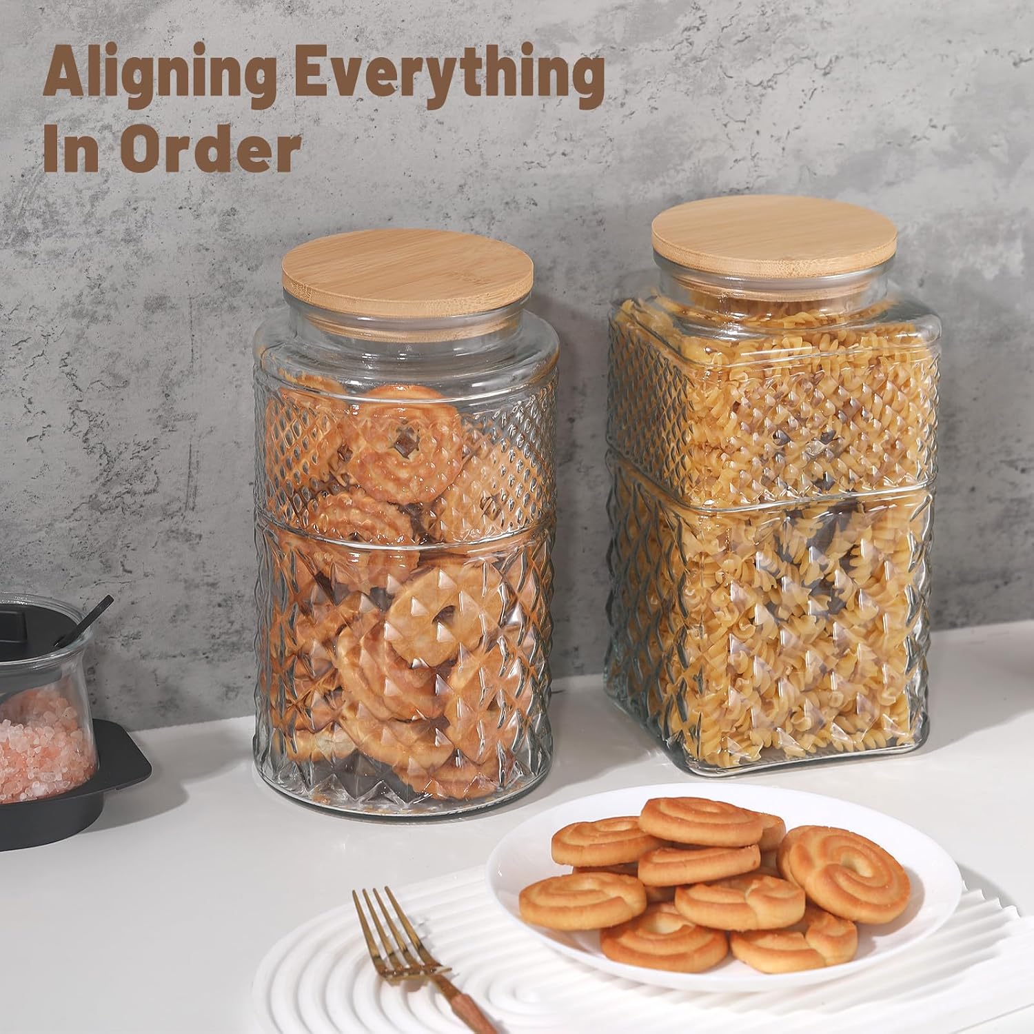0.7Gallon/2600ml Glass Cookie  - Food Storage Jar Glass recension och pris