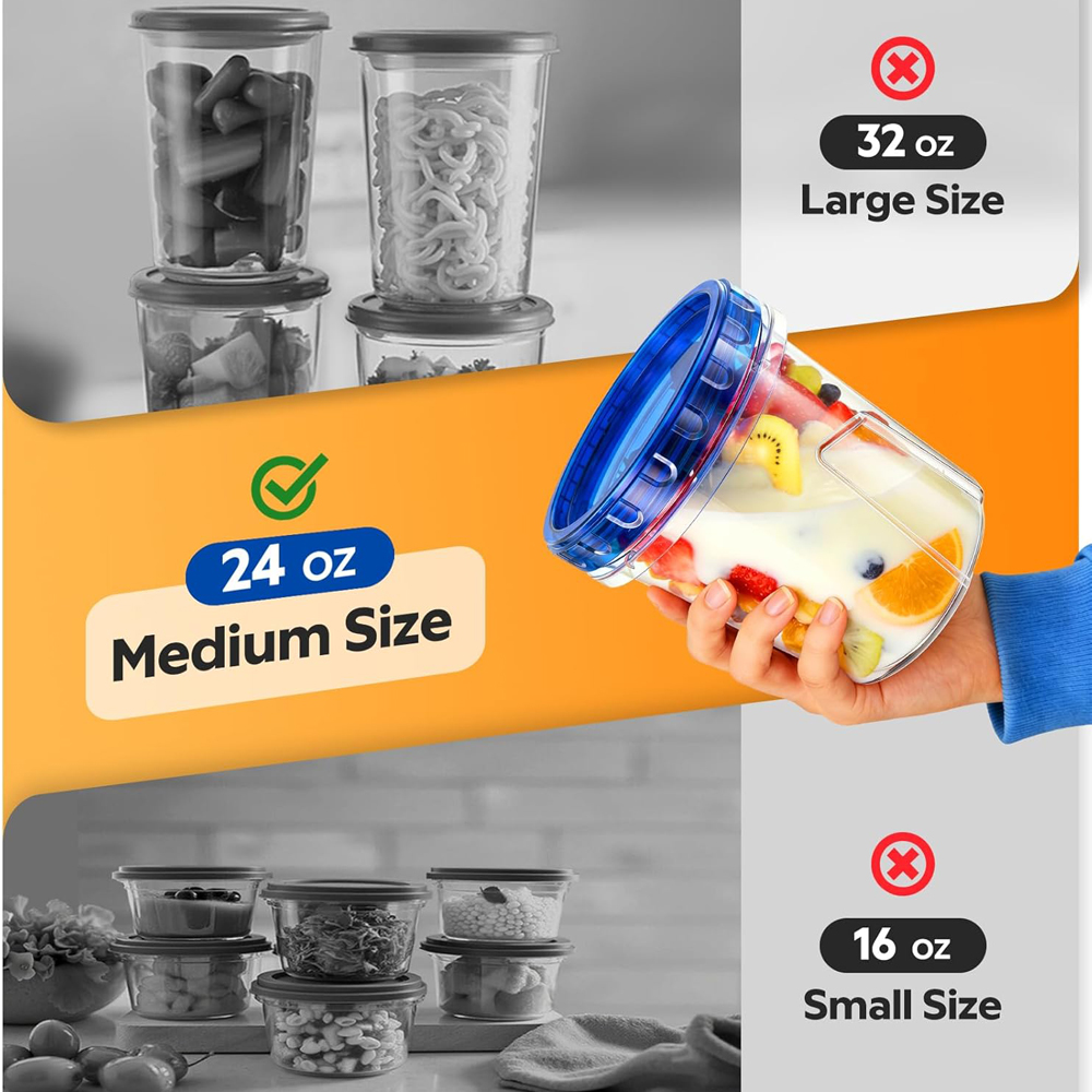 Freezer Storage Containers Air - Food Storage Meal Prep recension och pris