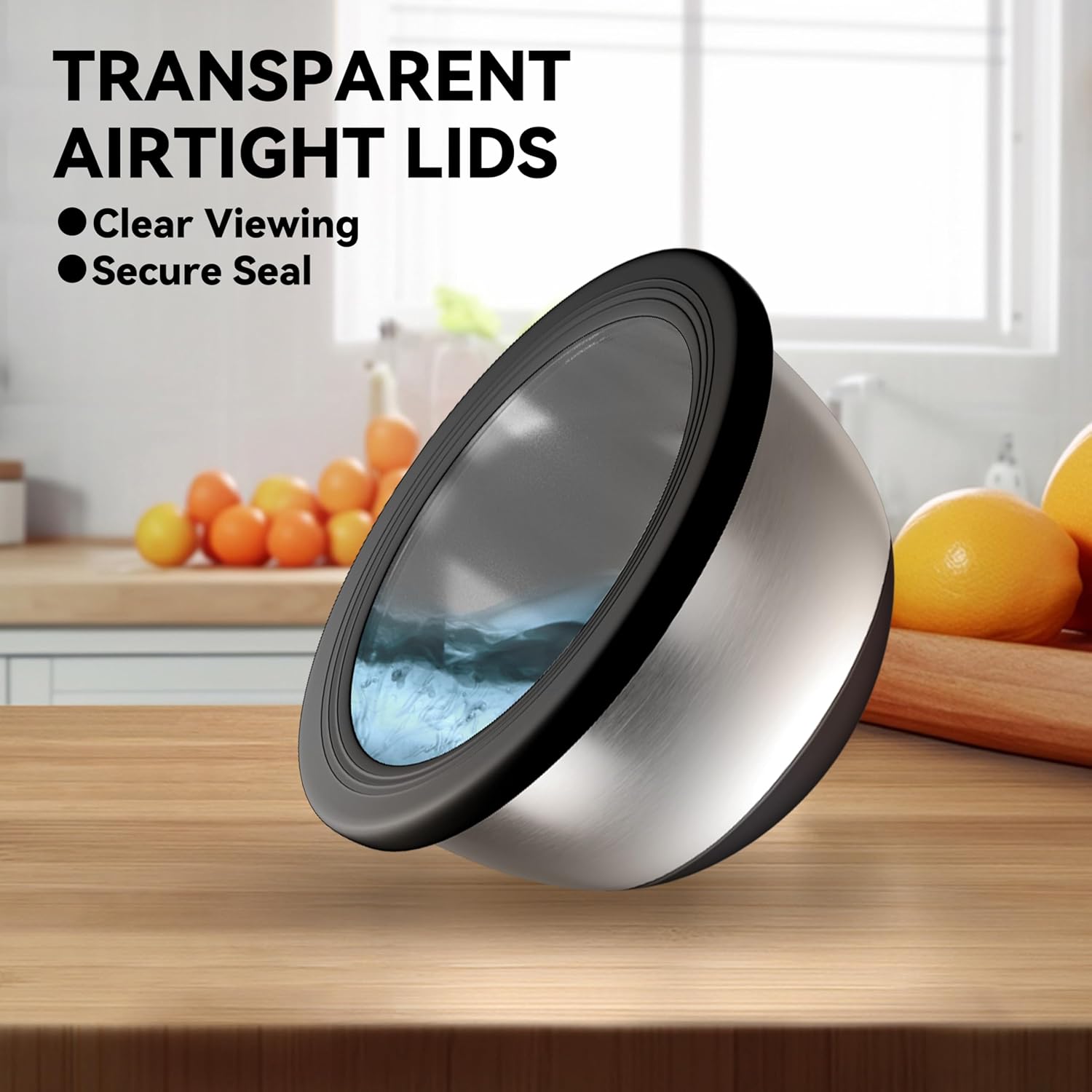 Stainless Steel Mixing Bowls w - Food Storage Bowls recension och pris