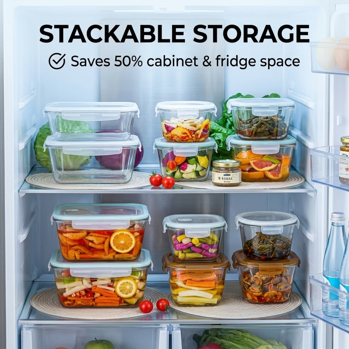 Large Capacity Borosilicate Gl - Food Storage Prep Containers recension och pris