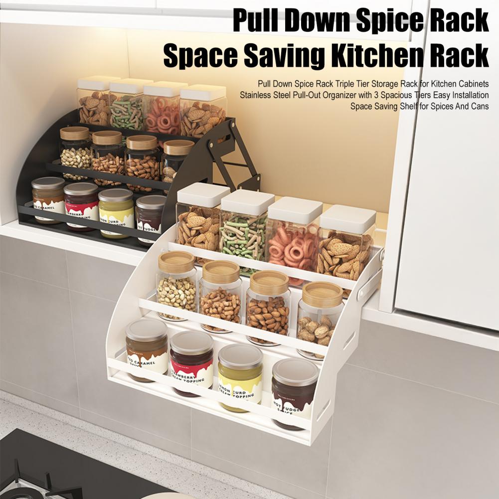 Triple Tier Spice Organizer 3- - Food Storage Kitchen Cabinet recension och pris