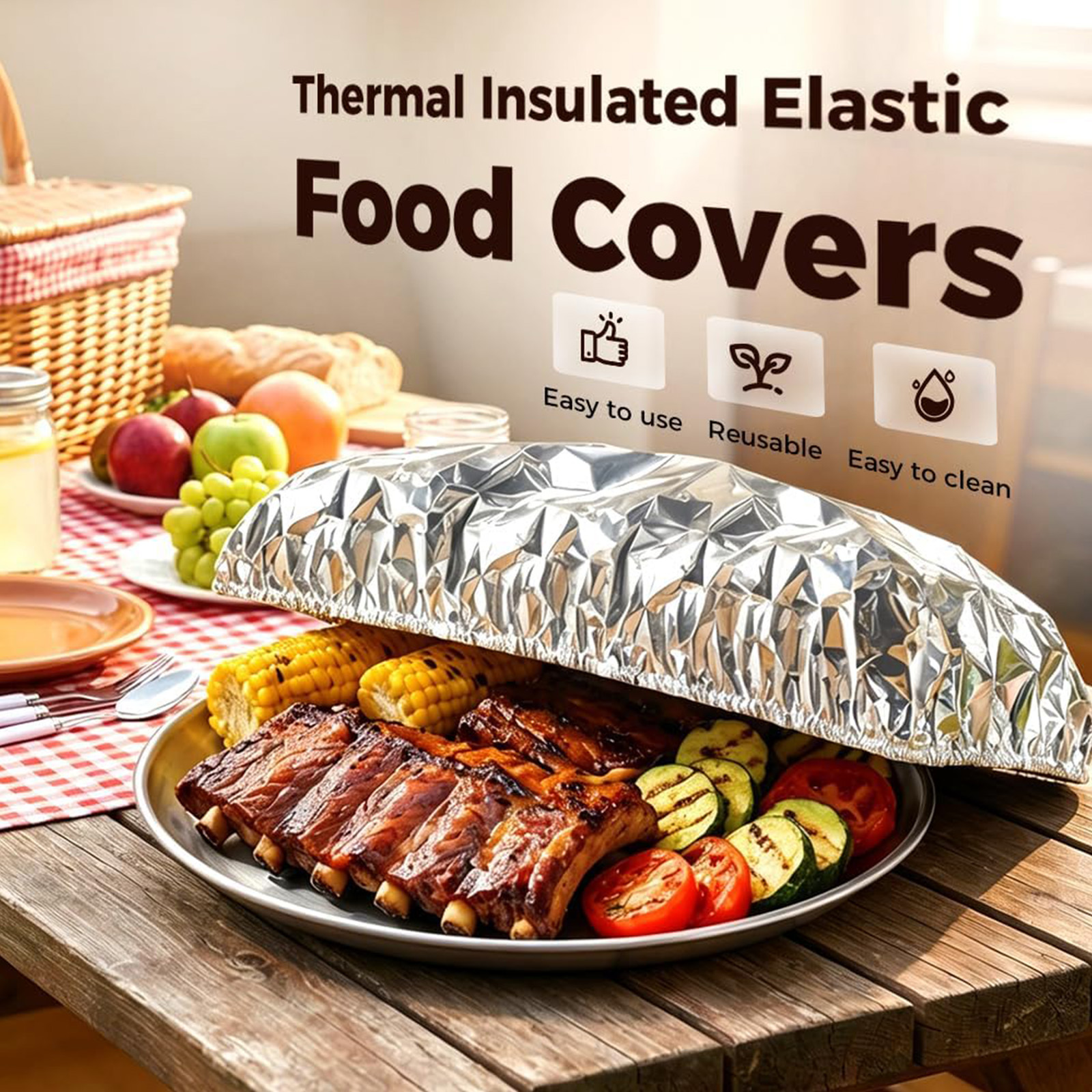 30/60/90PCS Aluminum Foil Insu - Food Storage To Keep Warm recension och pris