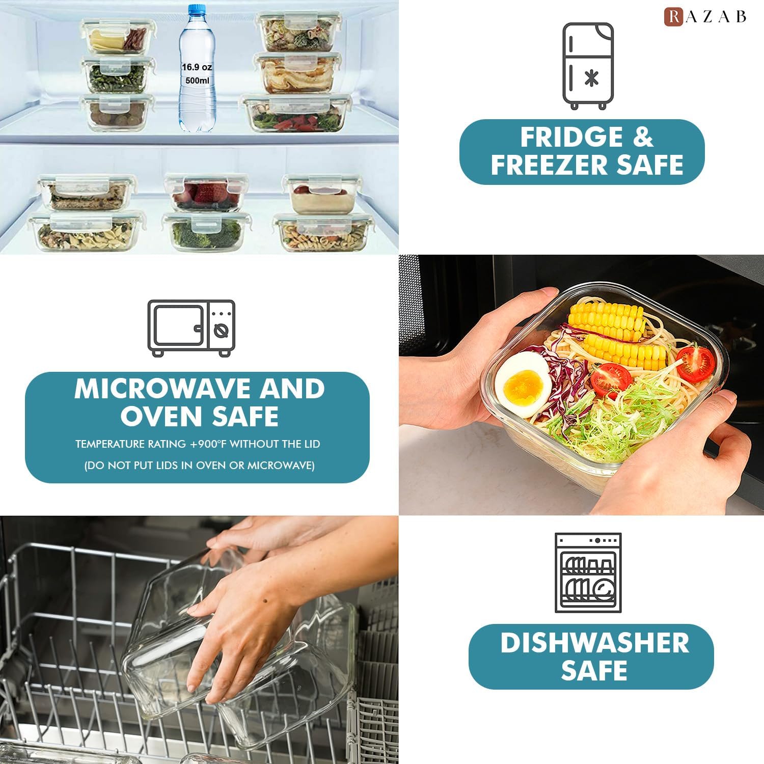 24 Pc Airtight Glass Food Stor - Food Storage Plastic recension och pris