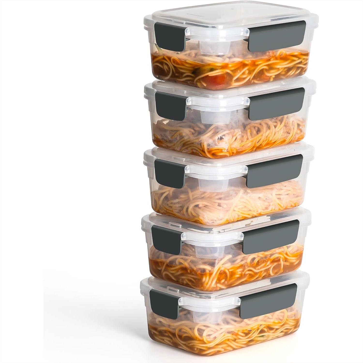 5 Cup Plastic Food Storage Con - Food Storage Prep Containers recension och pris