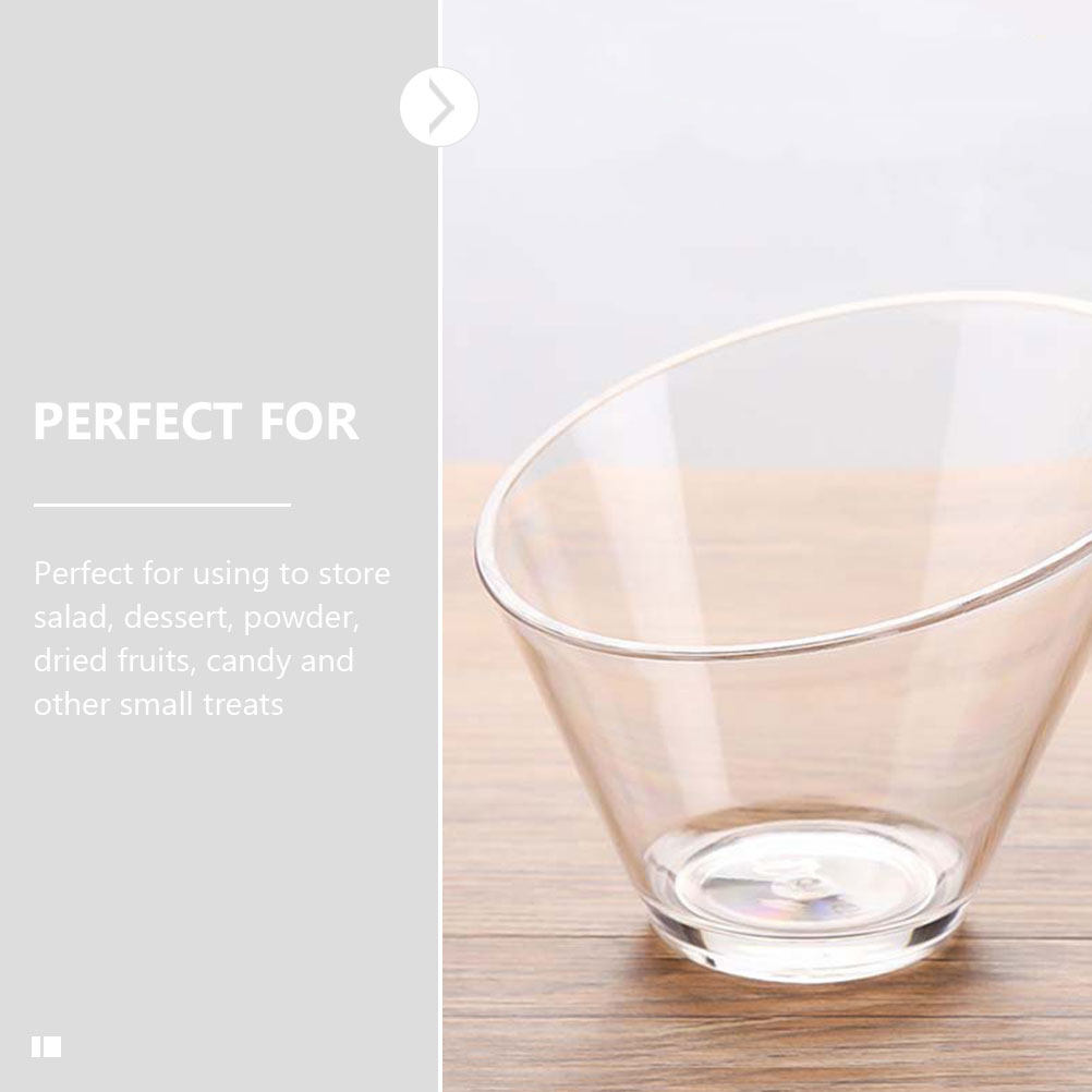 4Pcs Clear Acrylic Salad Bowls - Food Storage Bowls recension och pris
