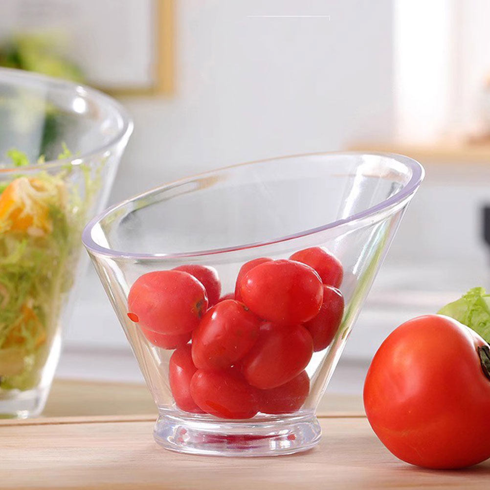 4Pcs Clear Acrylic Salad Bowls - Food Storage Bowls recension och pris