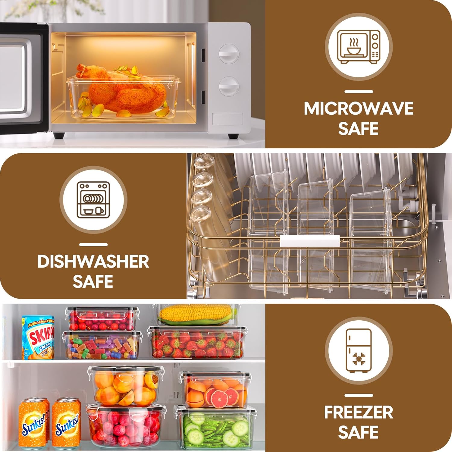 70 Piece Food Storage Containe - Food Storage Kitchen Container Set recension och pris