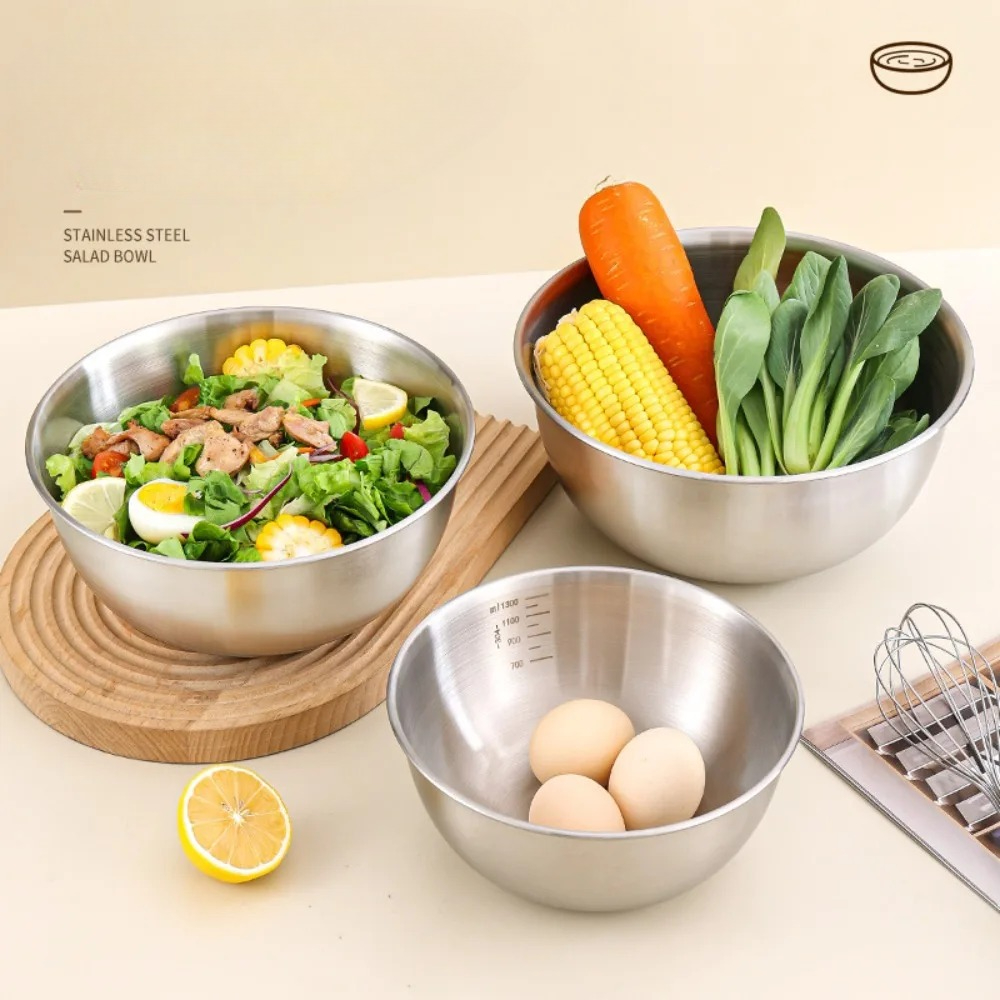 3pcs Stainless Steel Bowl Set  - Food Storage Bowls recension och pris