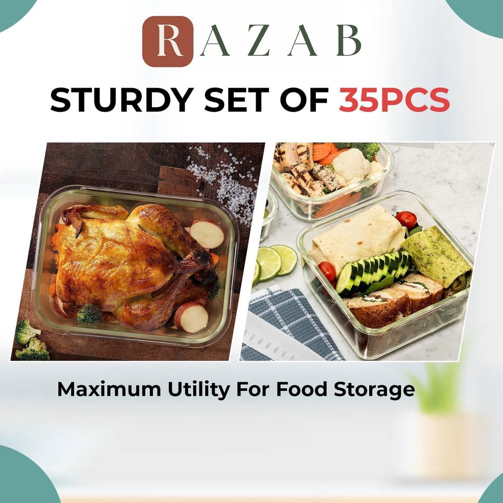 Pc Set Glass Food Storage Cont - Food Storage Box Set recension och pris