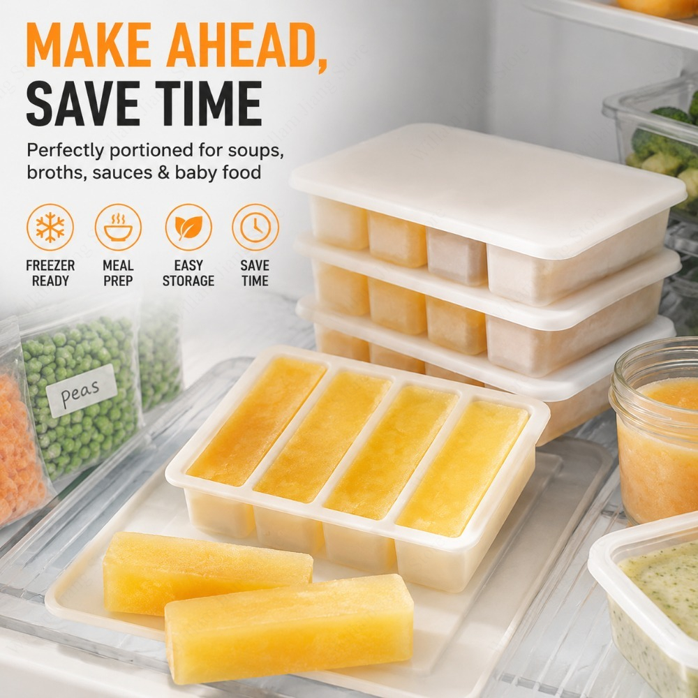 Durable Silicone Freezing Tray - Food Storage Silicone recension och pris