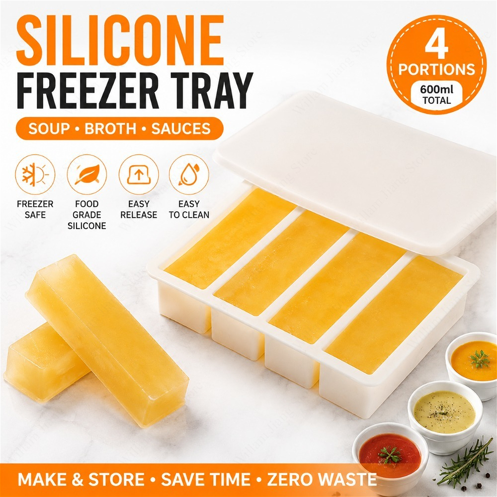 Durable Silicone Freezing Tray - Food Storage Silicone recension och pris