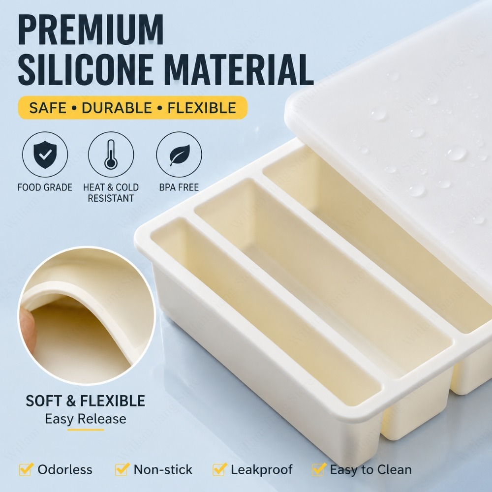 Durable Silicone Freezing Tray - Food Storage Silicone recension och pris