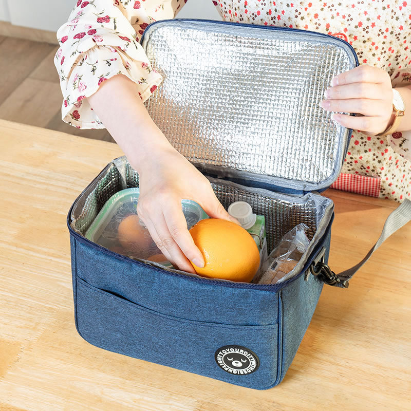 Square Insulated Lunch Bag Alu - Food Storage To Keep Warm recension och pris