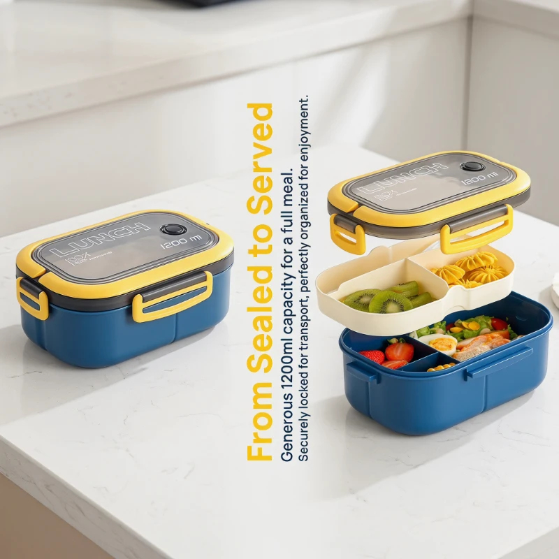 2 Layer Bento Lunch Box With I - Food Storage Hiking recension och pris