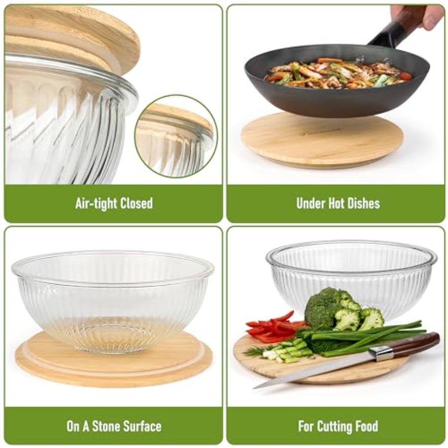 Stackable Space-Saving Set of  - Food Storage Bowls recension och pris