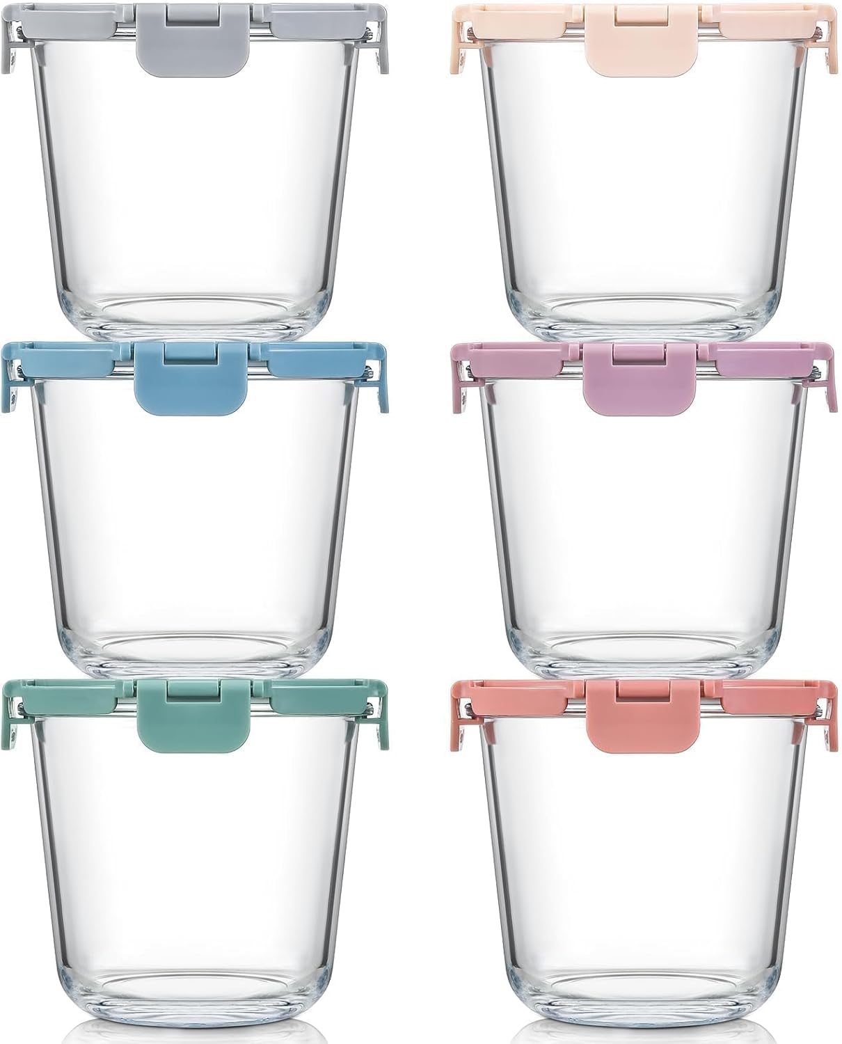 [UPGRADED LID] 6 Sets 3 Cup/24 - Food Storage Bowls recension och pris