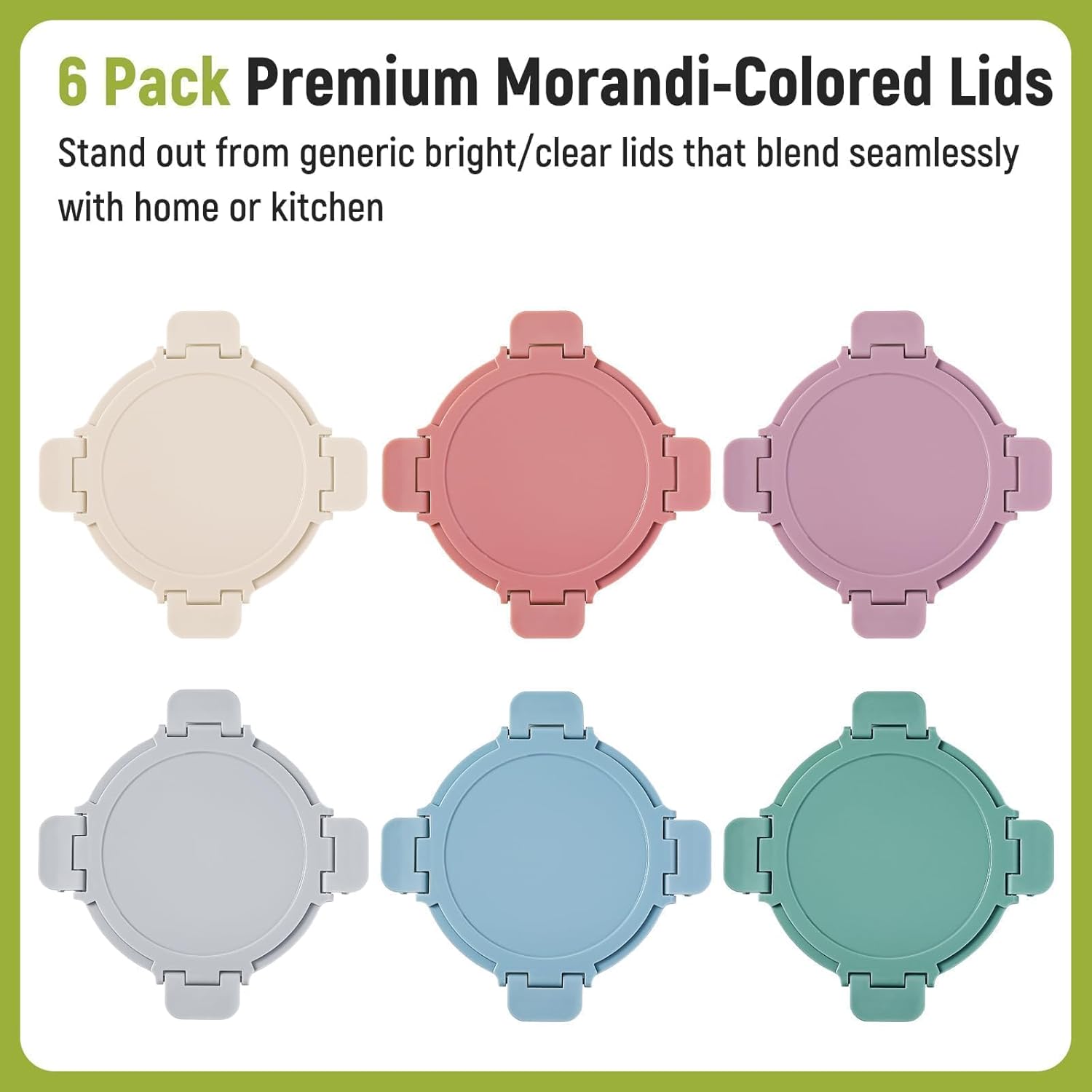 [UPGRADED LID] 6 Sets 3 Cup/24 - Food Storage Bowls recension och pris