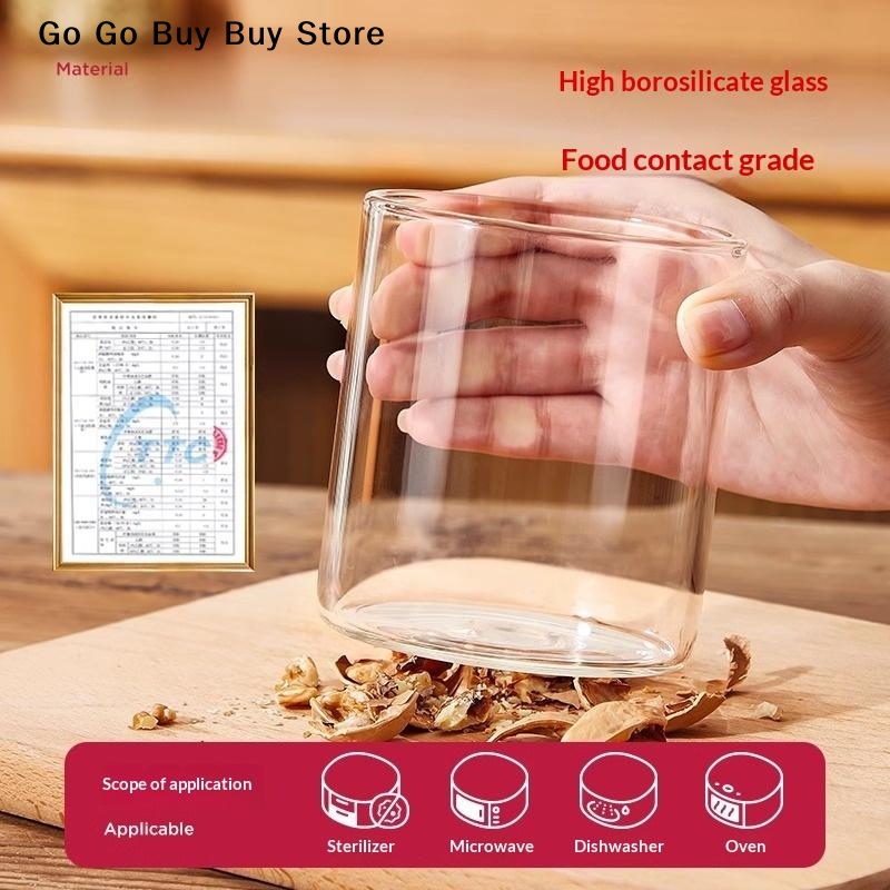 【ST】1Pc 240/400ML Glass Food S - Food Storage Silicone recension och pris