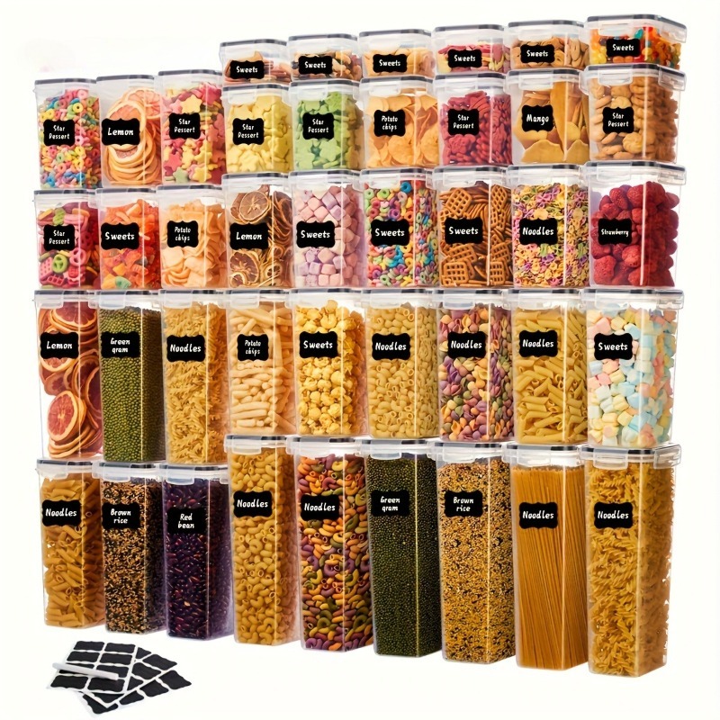 24 pcs Airtight Food Storage C - Food Storage Plastic recension och pris