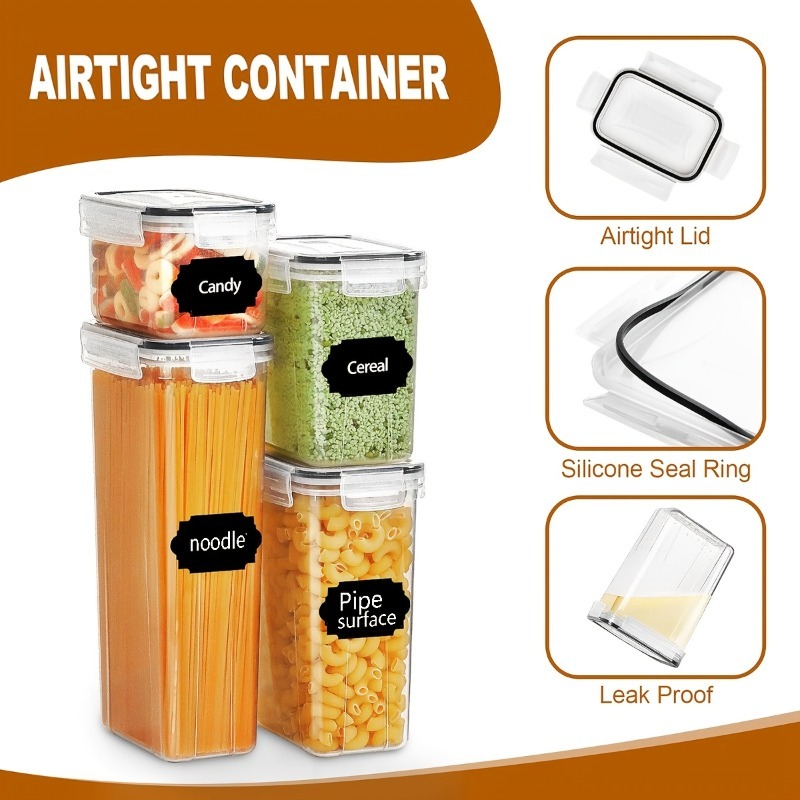 24 pcs Airtight Food Storage C - Food Storage Plastic recension och pris