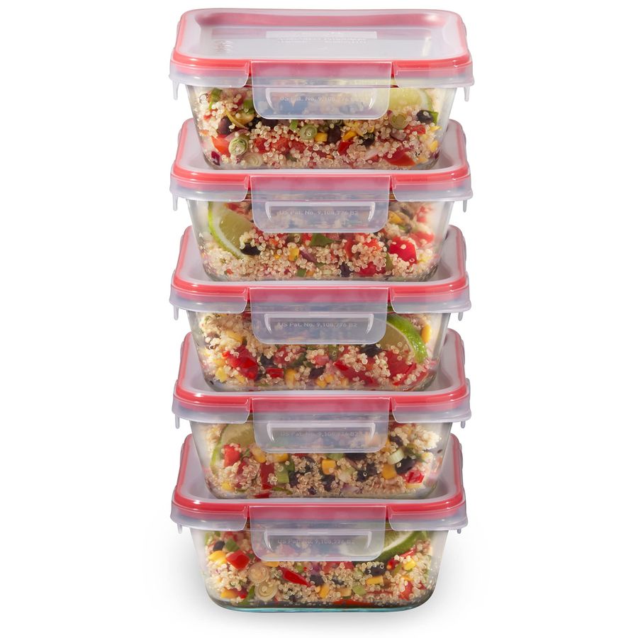 Freshlock 5Pack, 4 Cup Glass F - Food Storage Glass Set recension och pris