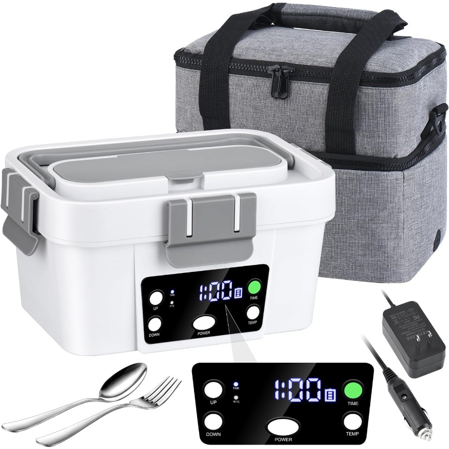 Cordless Electric Lunch Box 16 - Portable Food Warmer recension och pris