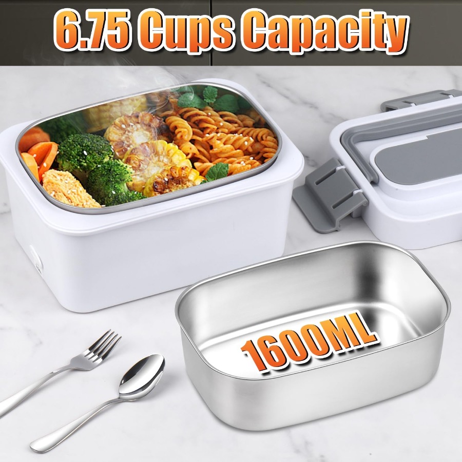Cordless Electric Lunch Box 16 - Portable Food Warmer recension och pris