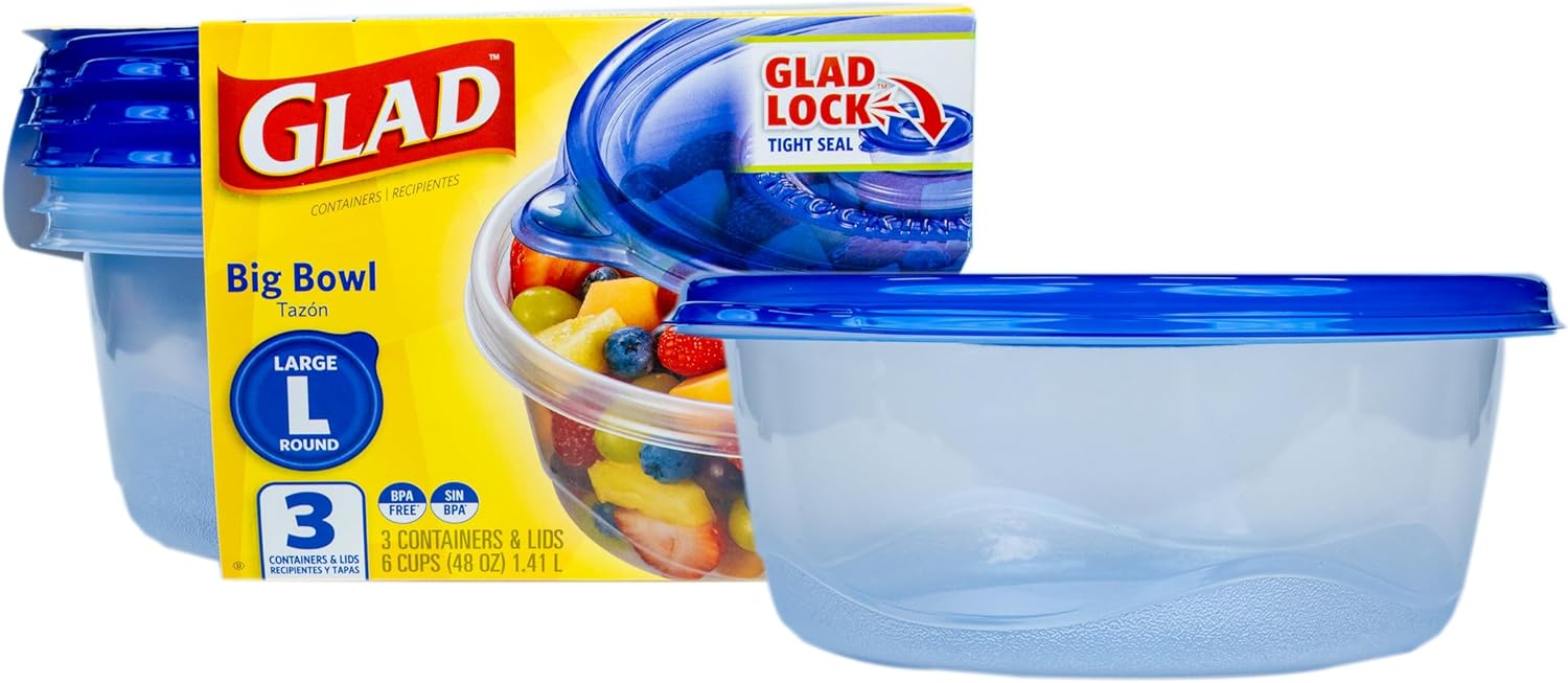 48 oz Round Food Storage Conta - Food Storage Bowls recension och pris