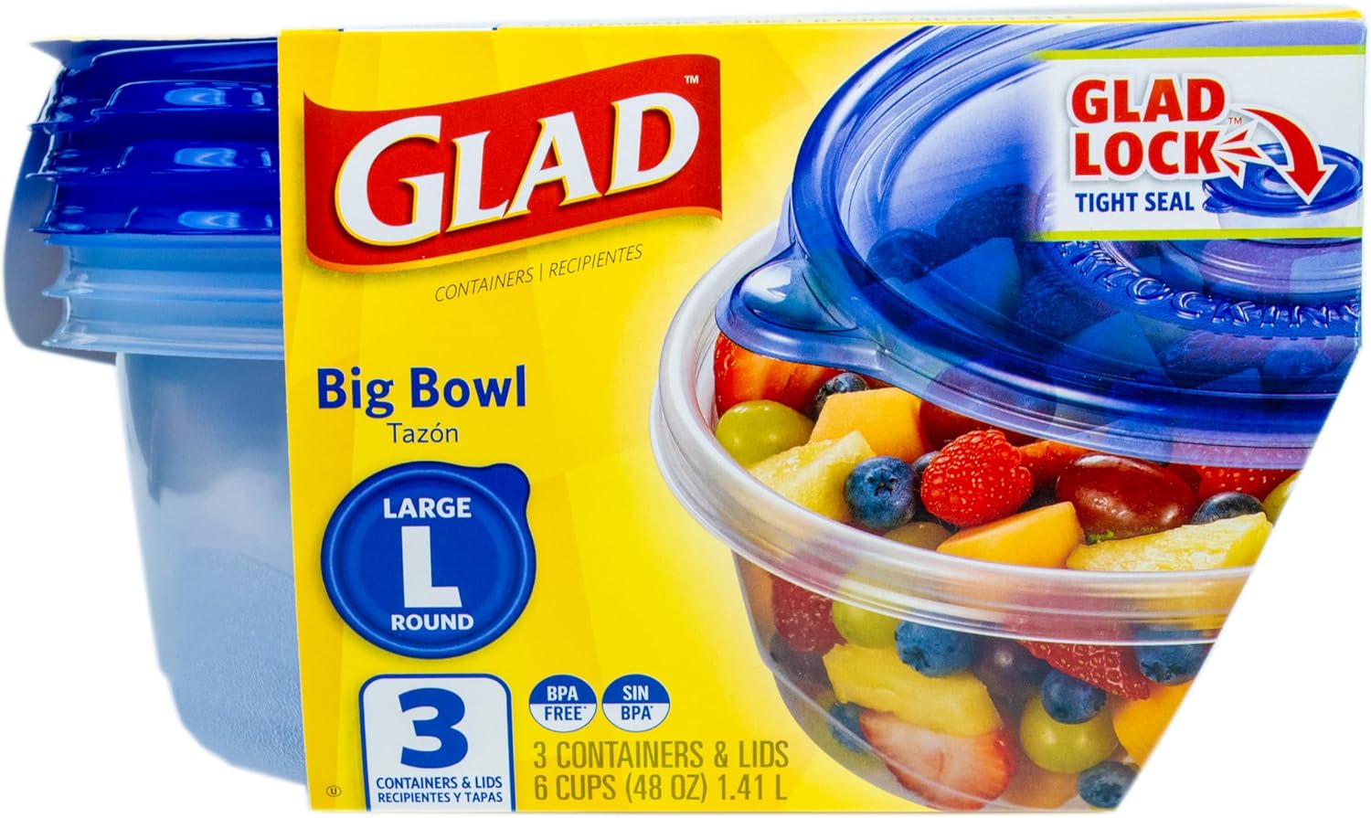 48 oz Round Food Storage Conta - Food Storage Bowls recension och pris
