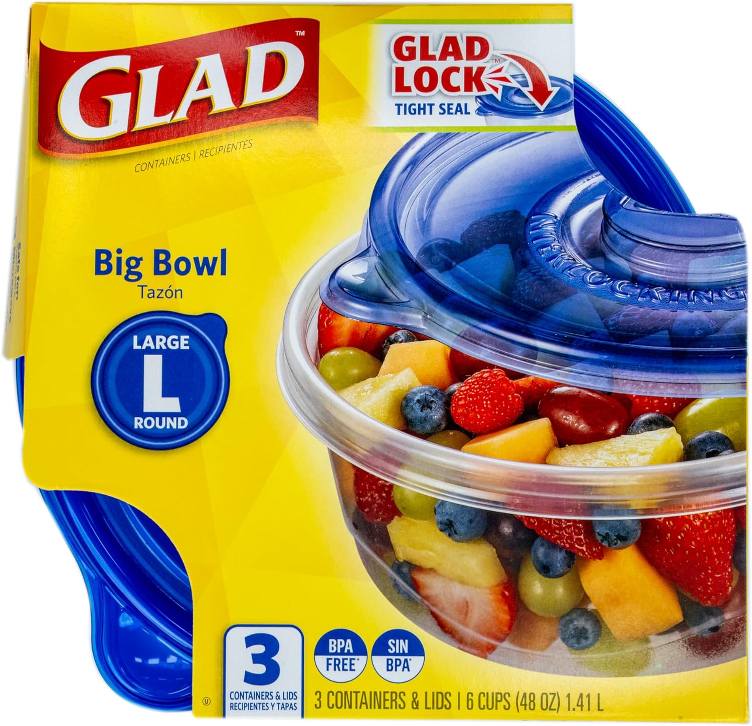 48 oz Round Food Storage Conta - Food Storage Bowls recension och pris