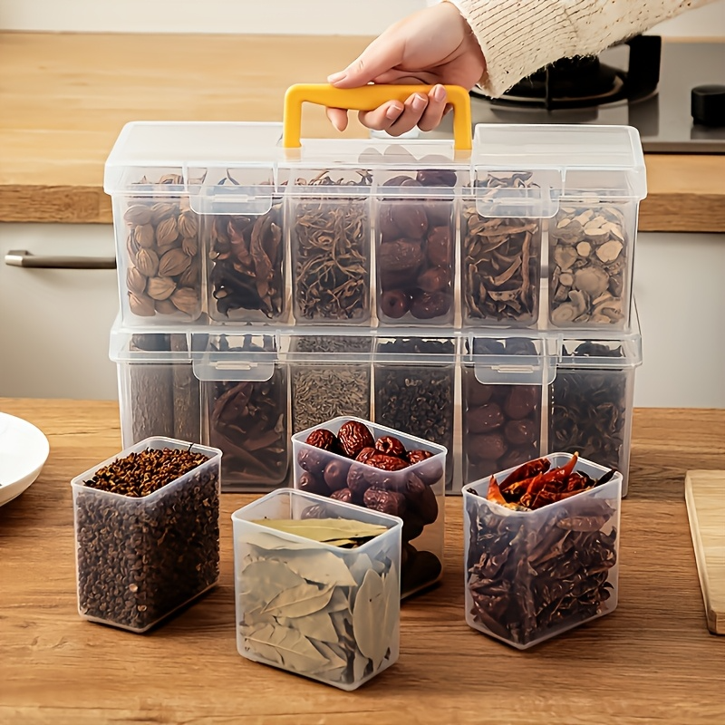 7Pcs Airtight Spice Container  - Food Storage Kitchen Container Set recension och pris