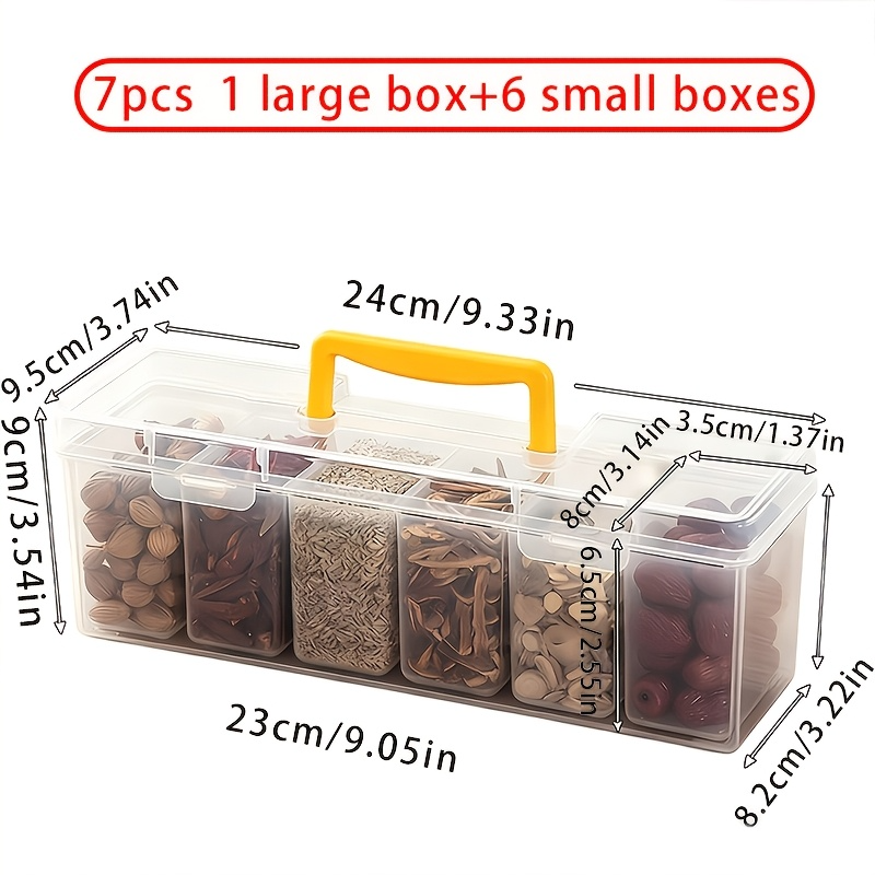 7Pcs Airtight Spice Container  - Food Storage Kitchen Container Set recension och pris