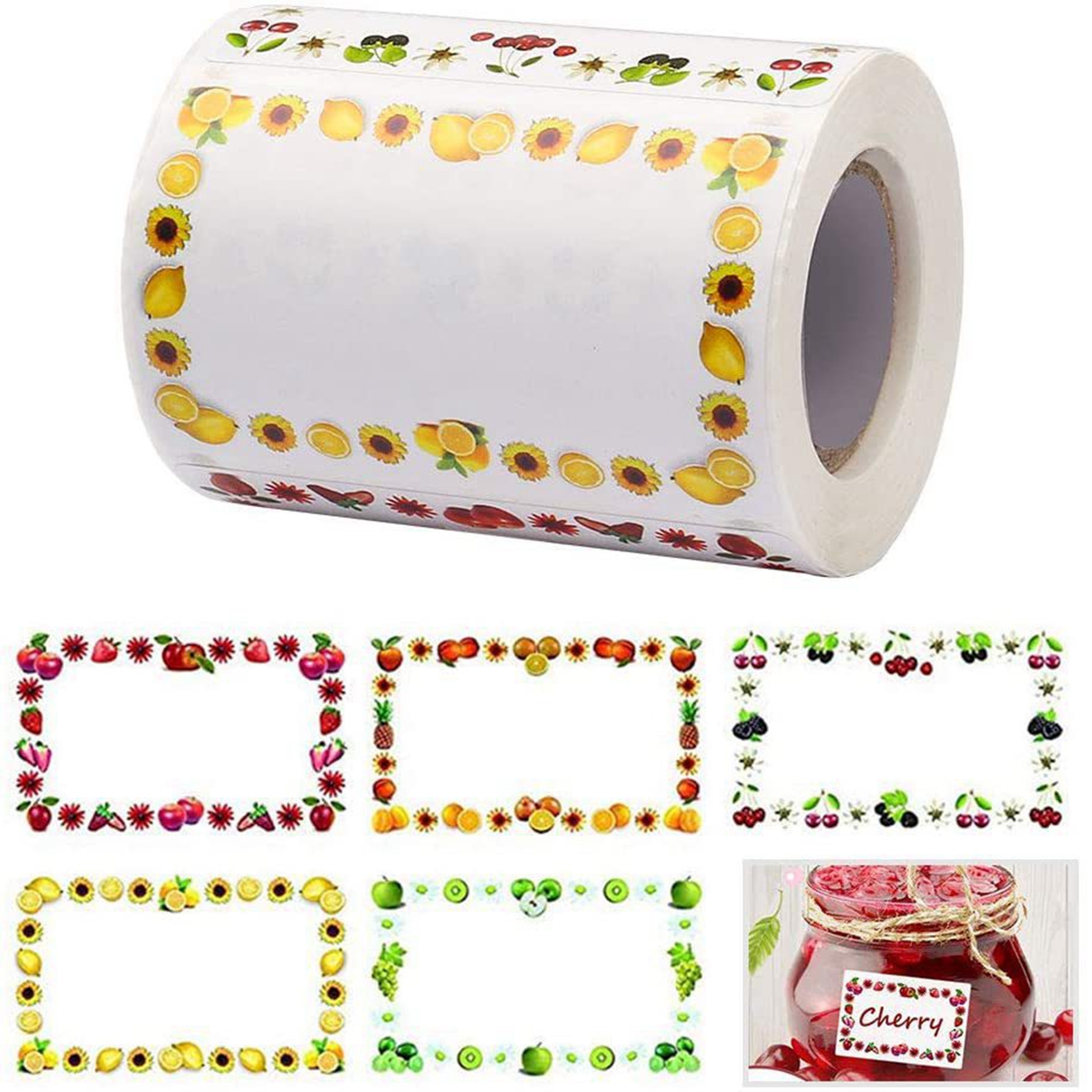 250Pcs Rectangle Canning Label - Food Storage In Restaurant recension och pris
